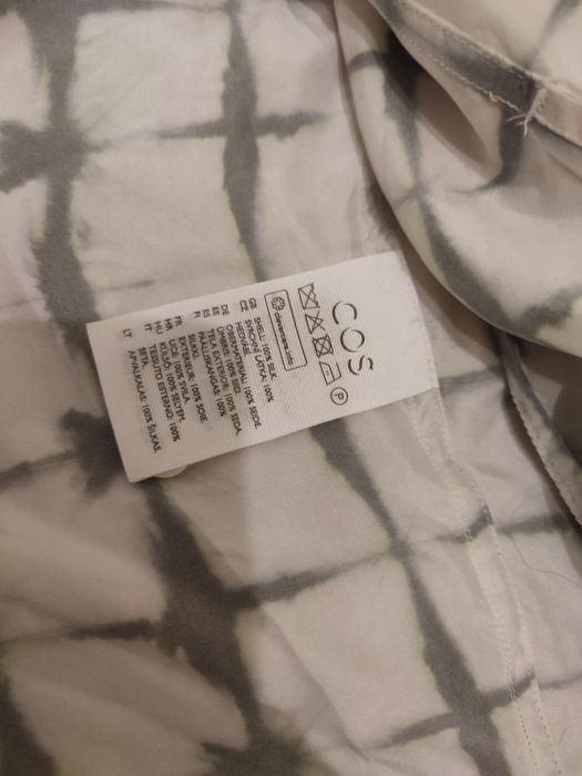 100 % шовк. Шовкова сорочка СOS. Рубашка COS шелк.Шелковая рубашка COS