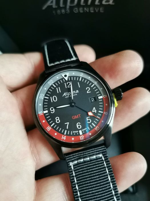 Zegarek męski Alpina Startimer Pilot Quartz GMT AL-247BR4FBS6
