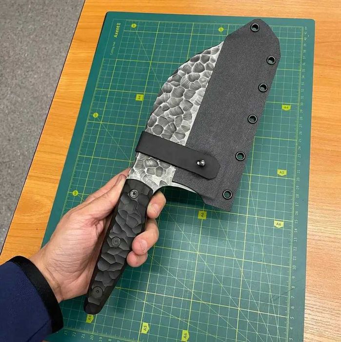 Ніж серб ручної роботи, кухонна сокирка, нож серб ручной работы