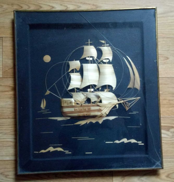 декоративное панно из соломки 