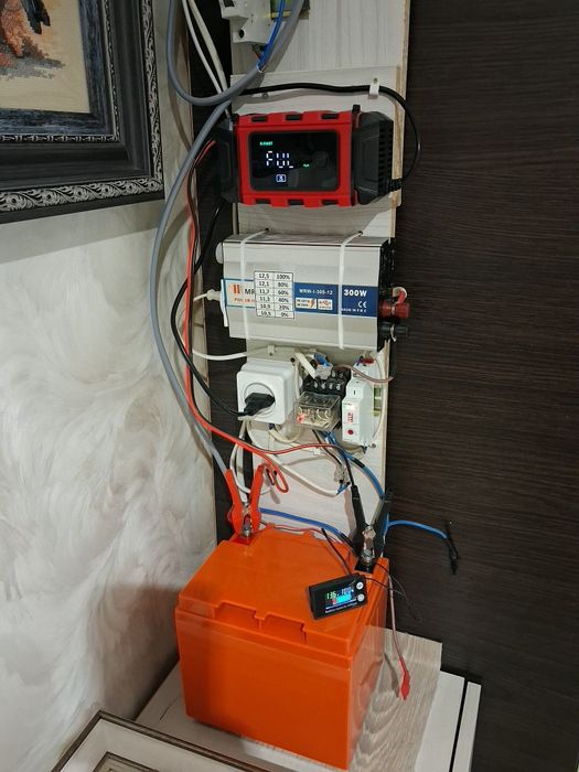 аккумулятор GEL, инвертор+зарядное ОДЕССА