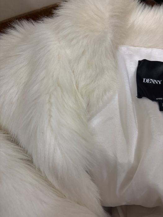 Casaco de pelo branco Denny Rose