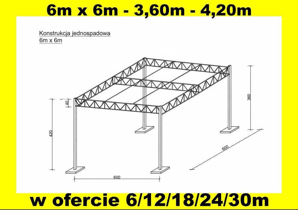 Kratownica Dachowa Bindra - 6m 7m 8 m - Kratownice Bindry Legary - Producent