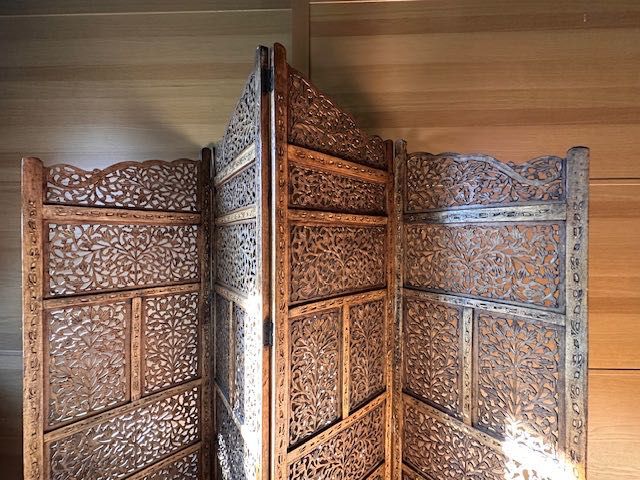 Parawan drewniany indyjski