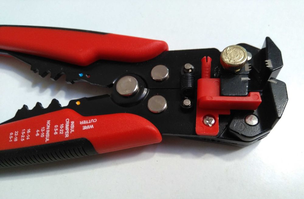 Alicate de cravar conector fio elétrico, ferramenta multifuncional