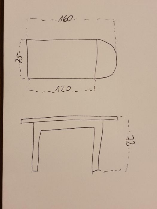 Stół rozkładany sosnowy + 4 krzesła
