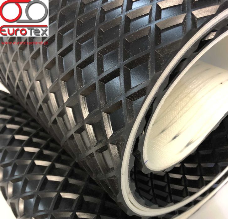 przenośnik taśmowy podajnik kubełkowy pas guma ziarno ziemniak pelet