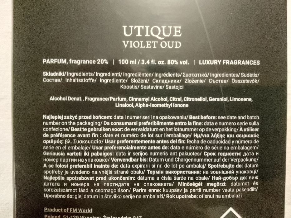 UTIQUE perfumy zestaw