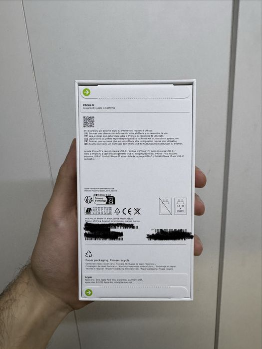 IPHONE 17 Preto 256gb