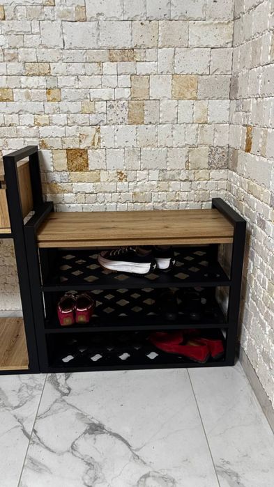 Банкетка лофт  для взуття 65/83/40