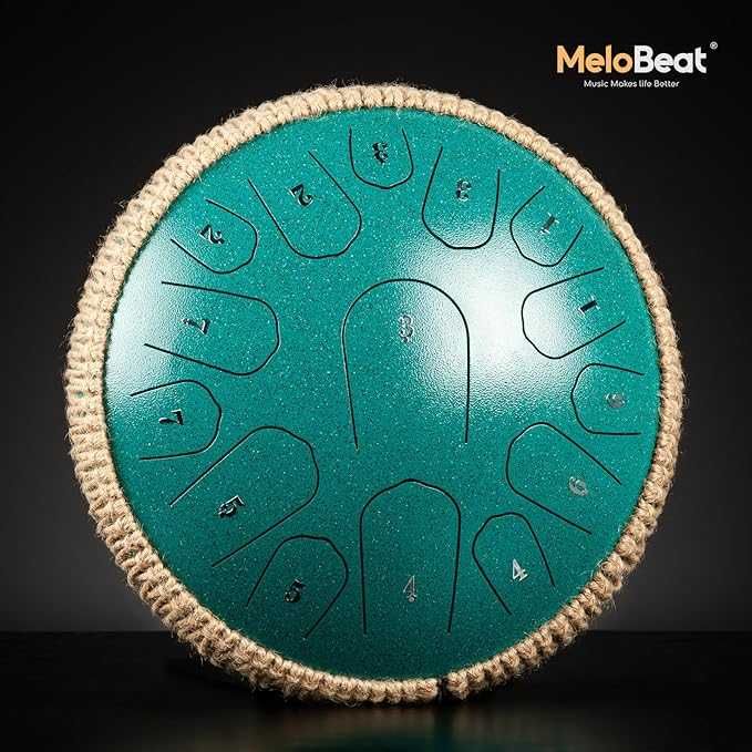 Bęben Językowy 13 cali 15 tonów MELOBEAT ST-015 zestaw 32cm zielony