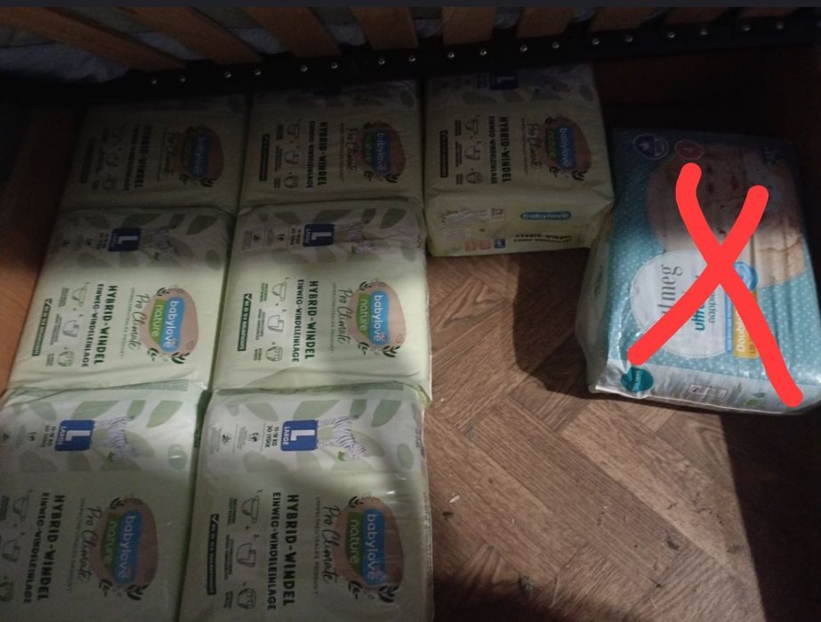 Памперсы ,4,L разные, вкладыши