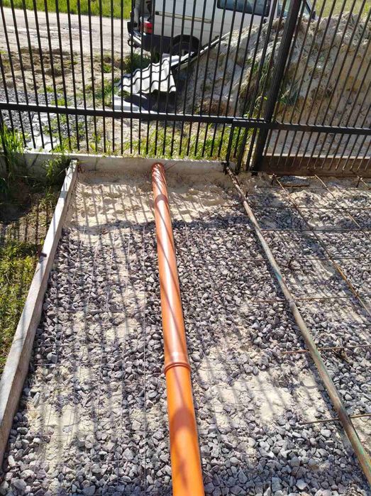 Отмостка опалубка Армировка заливка бетона
