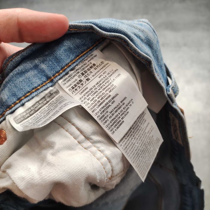 MĘSKIE Spodnie PREMIUM Eleganckie Jeans Denim Classic Levis 512 Logo