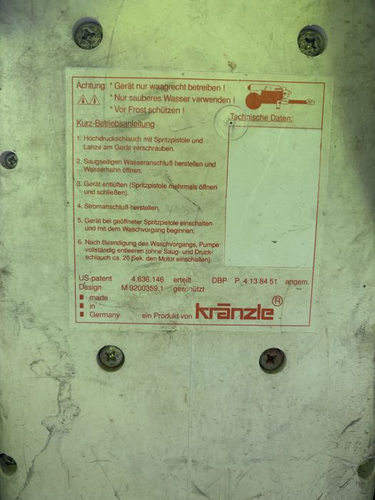 Myjka cisnieniowa kranzle 125