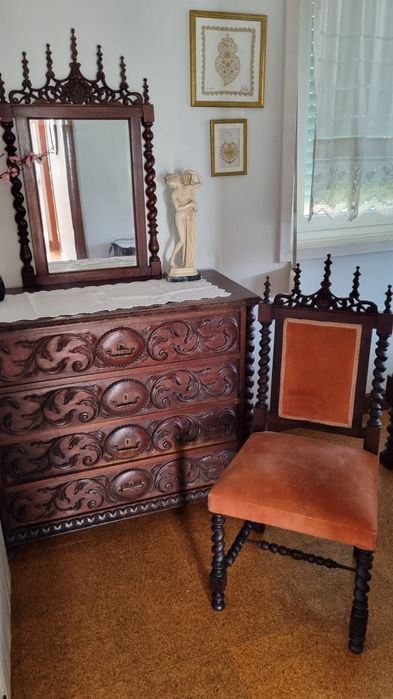 Cadeira quarto de madeira