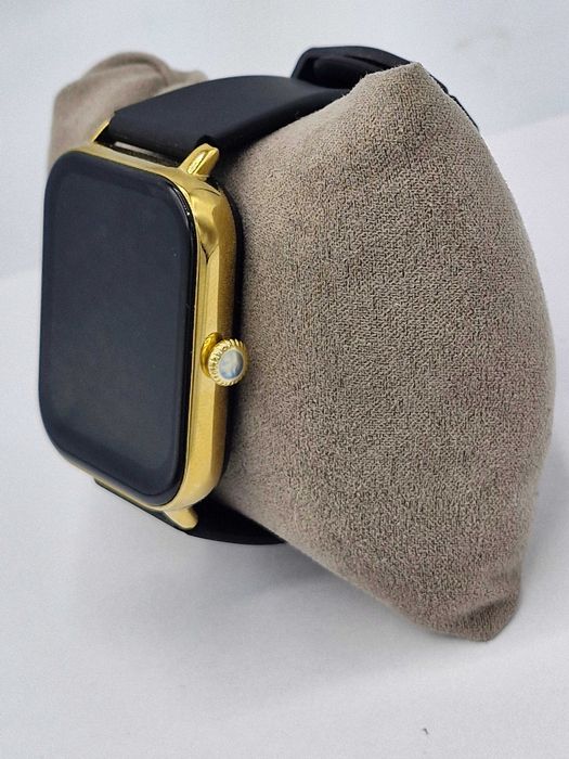 Smartwatch czarno złoty