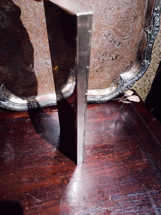 Caixa Cigarreira Prata 18 cm 354 gr