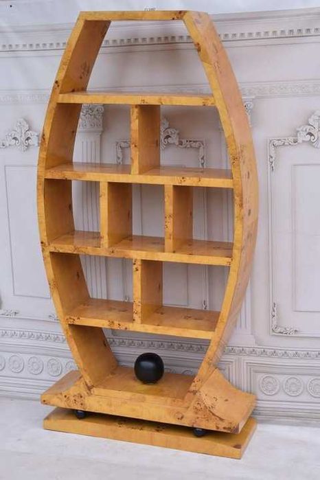 Duża Komoda Regał Art Deco - Szafka - Pomocnik - Biblioteka Francja