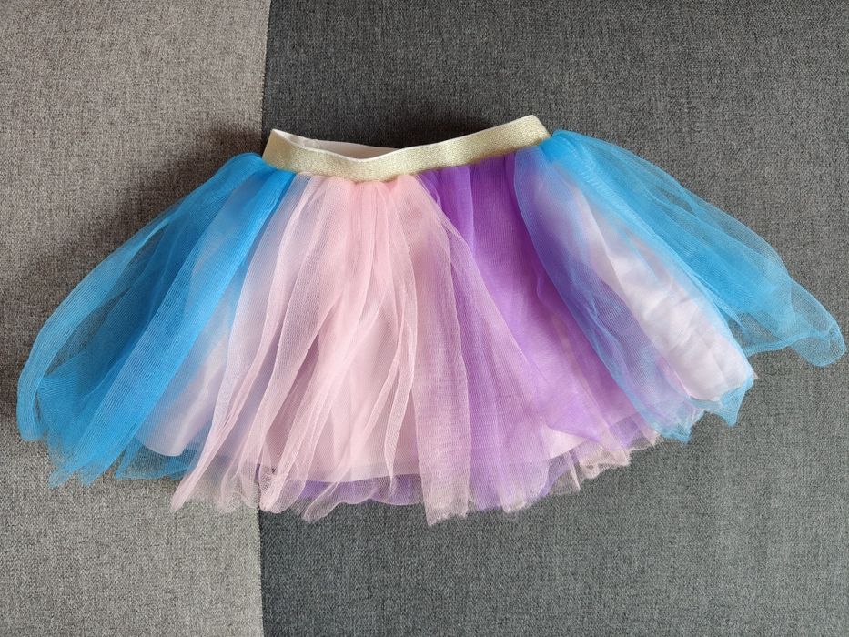 Spódniczka tiulowa 98 tęczowa