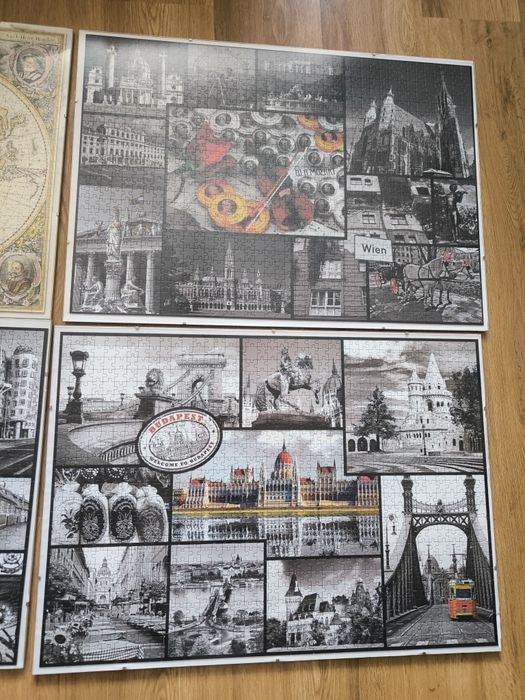 Puzzle ułożone mista Europy