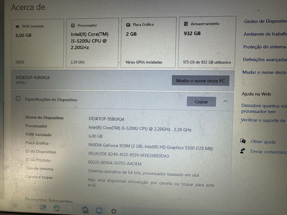 Computador Asus Model X555L