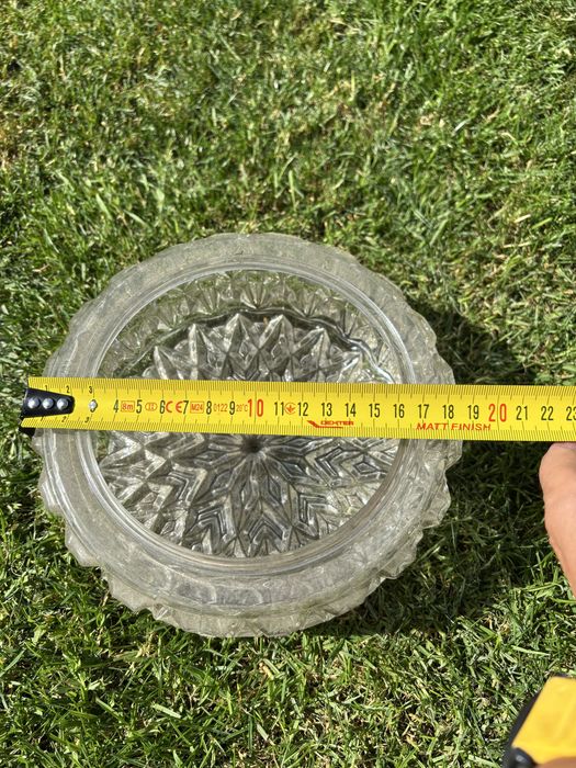 Klosz plafon szklany antyk 2szt