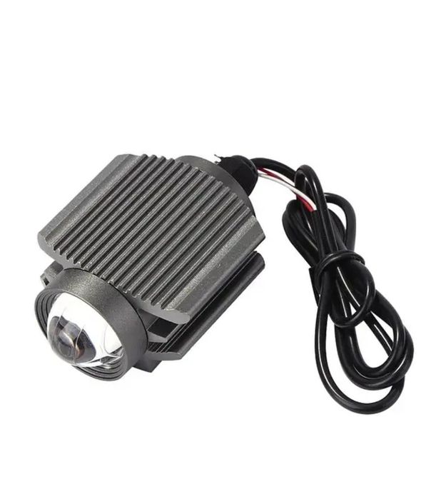 Универсальная мини фара LED линза 3 в 1 белый +желтый ближний +дальний