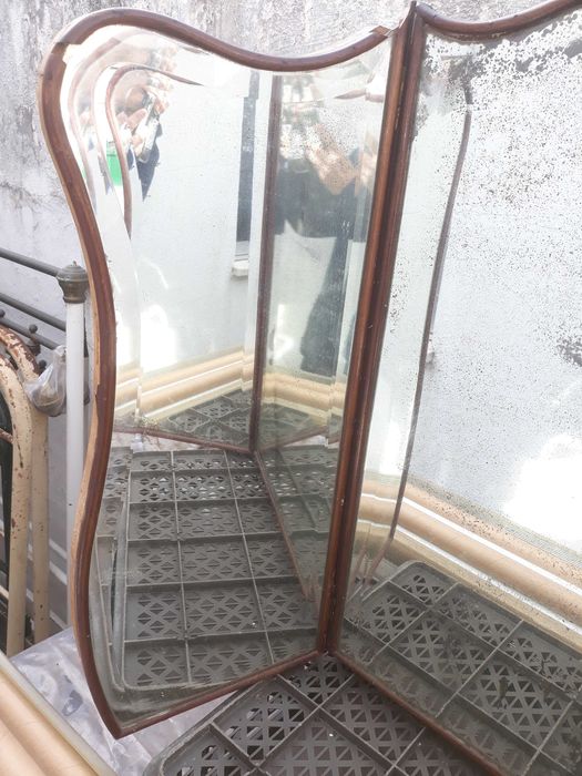 Antigo Espelho de toucador Anos 40