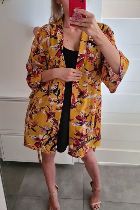 Only L 40 XL 42 kolorowe kimono narzutka szlafrok