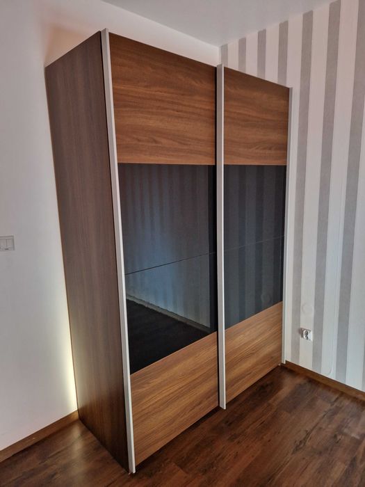 Szafa przesuwna 150cm Brązowa Orzech