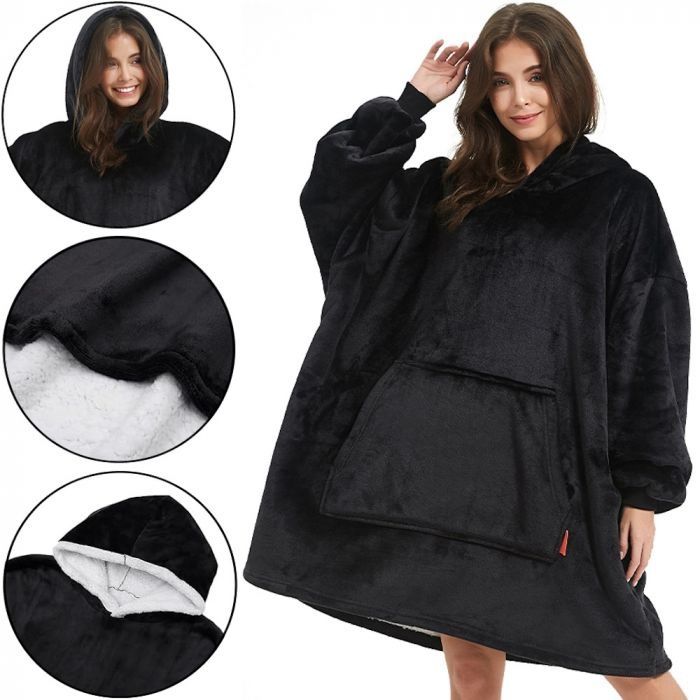 Худі плед толстовка оверсайз теплая кофта худи с капюшоном Huggle