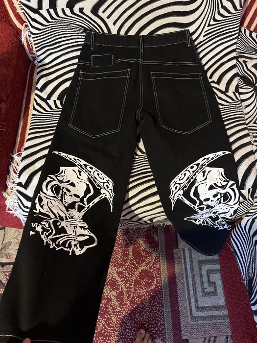 Джинси унісекс,із зобреженням «скелета»