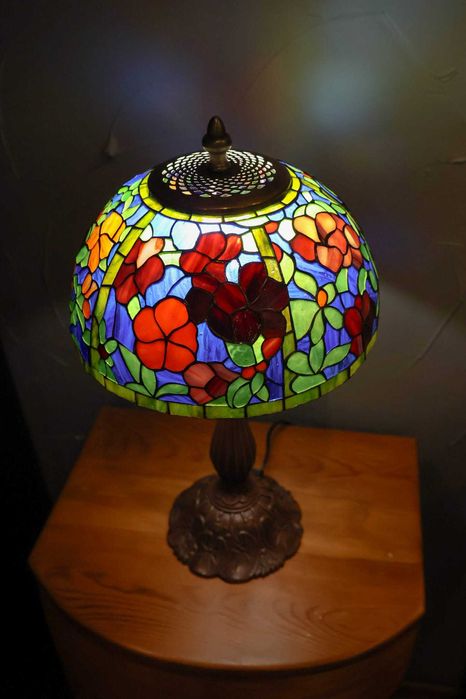 Lampa witrażowa Azalea 10"