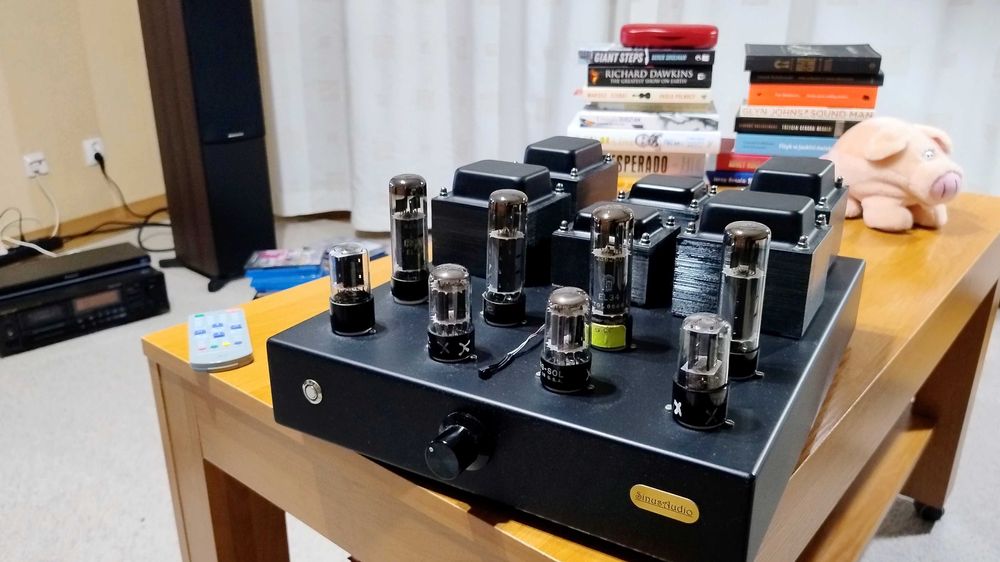 wzmacniacz lampowy Sinus Audio el34 / 6sn7 plus zapas lamp
