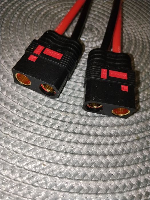 Перехідник QS8-S F (мама) до XT90H-M (тато) кабель 10AWG