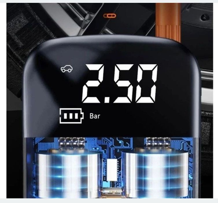 Акумуляторний компресор, бездротовий насос для шин