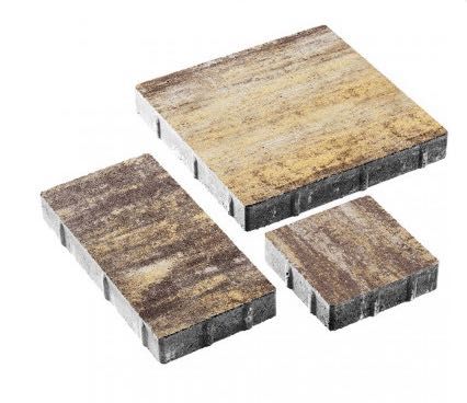 Тротуарна плитка Лайнстоун30 Капучино 4см, бруківка Ковальська