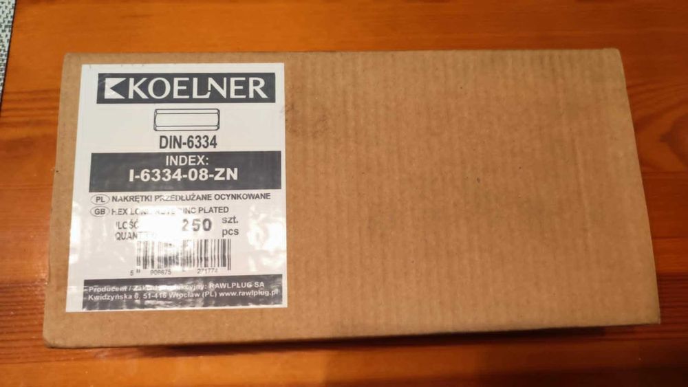 Nakrętka ,złączka ,tuleja gwintowana M8 do łączenia prętów gwint M8