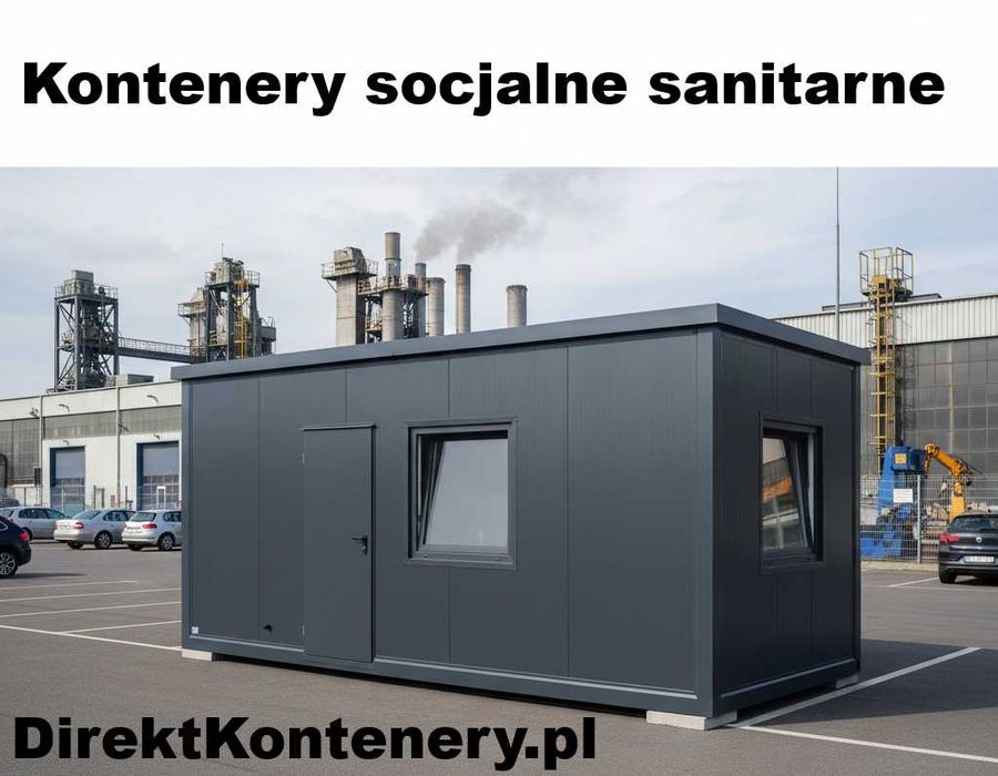 Kontener socjalny sanitarny Łazienka Jadalna Szatnia 7x3m Producent