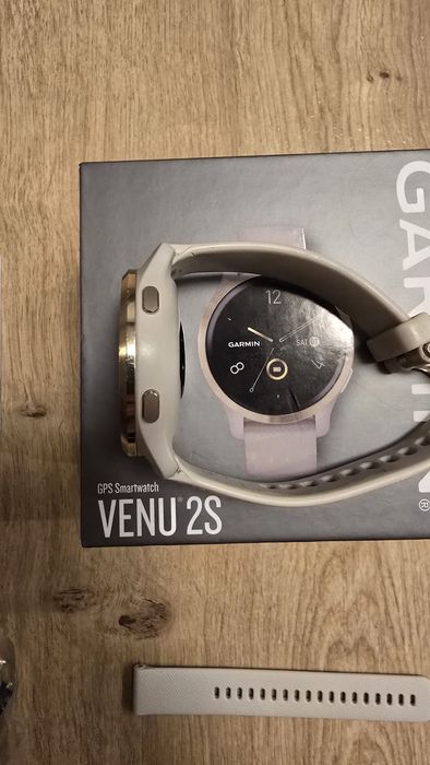 Smartwatch garmin venu 2s pudełko + ładowarka ZŁOTY GOLD GPS