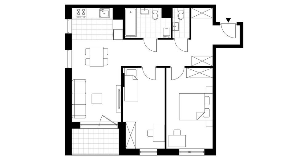 3-pokojowe mieszkanie 64m2 + loggia
