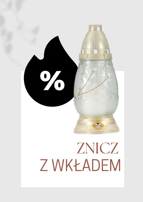 Zestaw paczka  8 zniczy 24cm wielkanocnych z wkładami parafinowymi