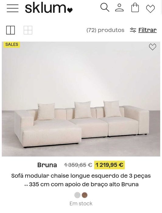 Sofa Bruna Sklum
