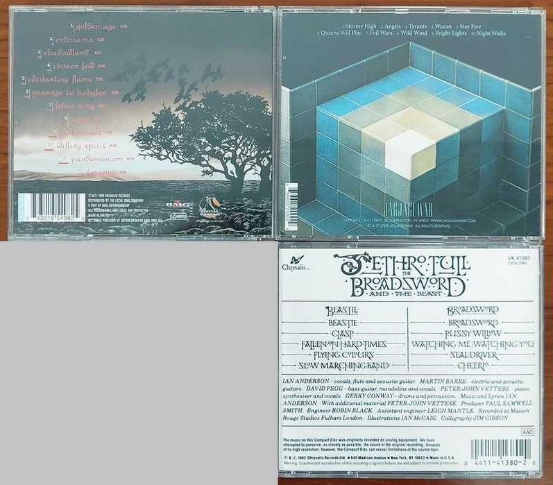 Pack 3 CD's Rock, Hard Rock, Folk Rock, Progressive Rock