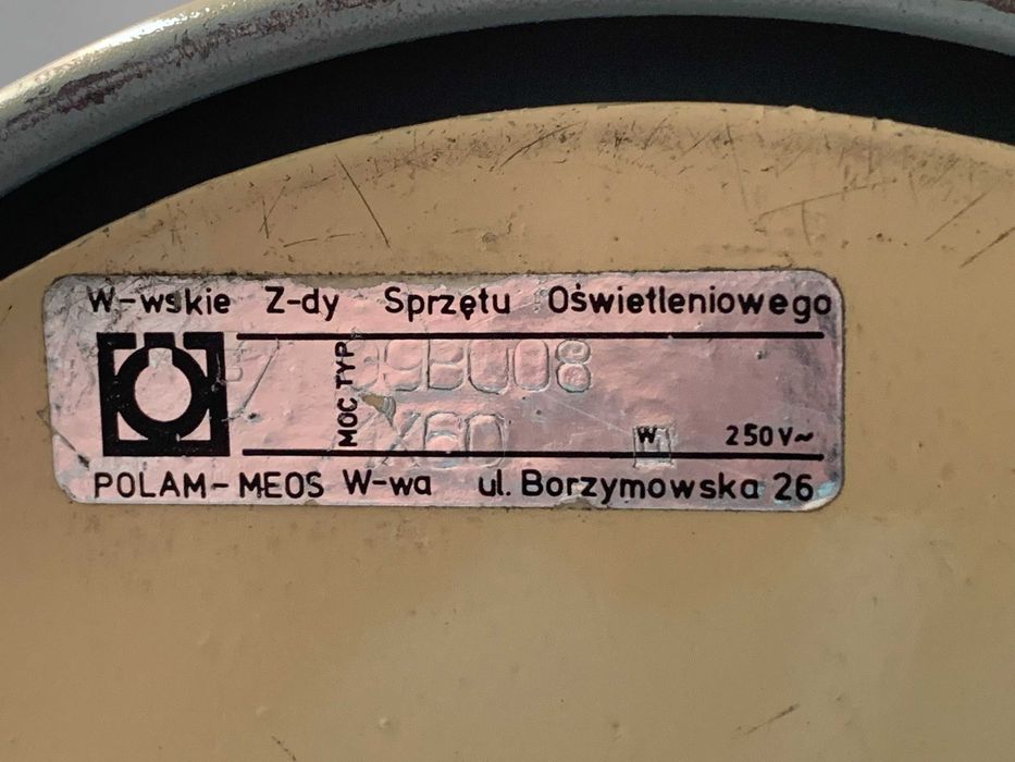 lampa biurkowa PRL, POLAM, Gałecki,