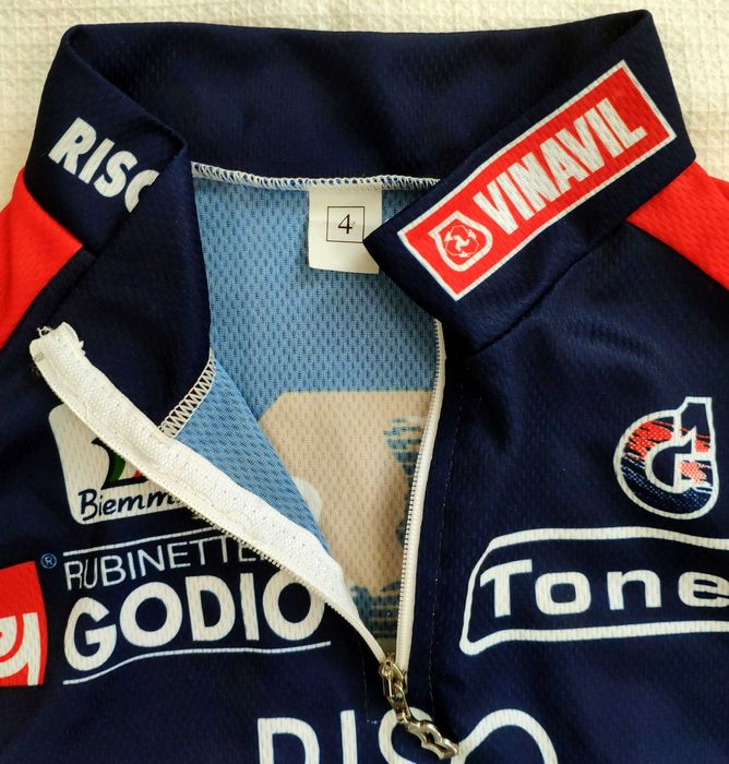 koszulka Biemme kolarska UCI team RISO Scotti Vinavil 1999 NOWA # M