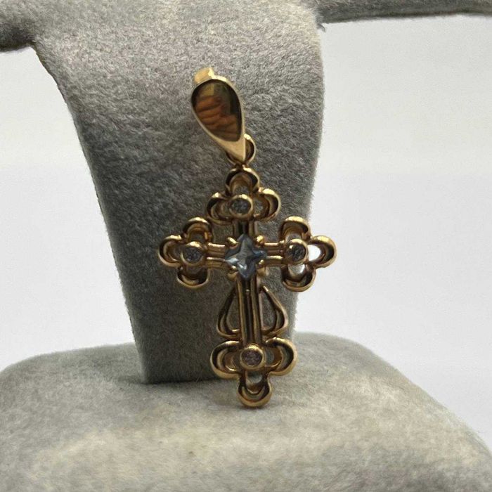 Золотий хрестик, вага 1,46 грам, артикул 263