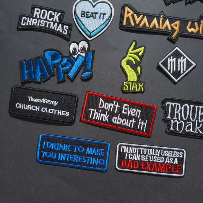 Remendos Patches Estampas Bordados Musica Rock Caveiras Motard Punk