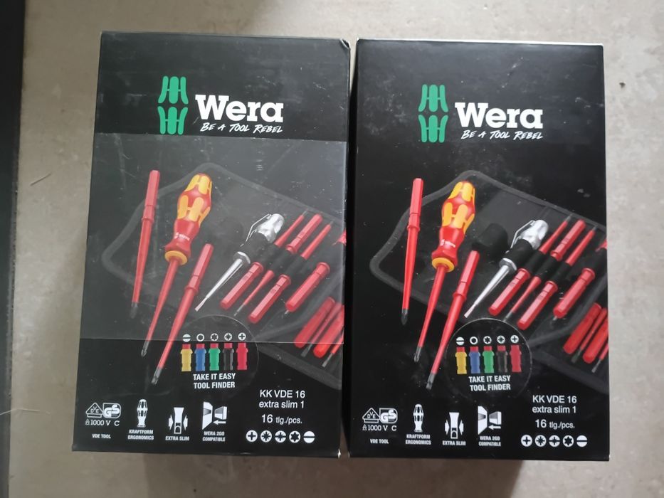 Zestaw Wera Kraftform Kompakt VDE 16 extra slim 1 Tool Finder